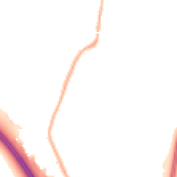 Night-time road noise heatmap for L32 0SU