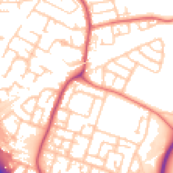 Daytime road noise heatmap for L32 0SW