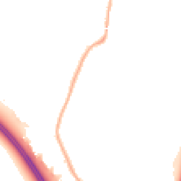 Night-time road noise heatmap for L32 0SX