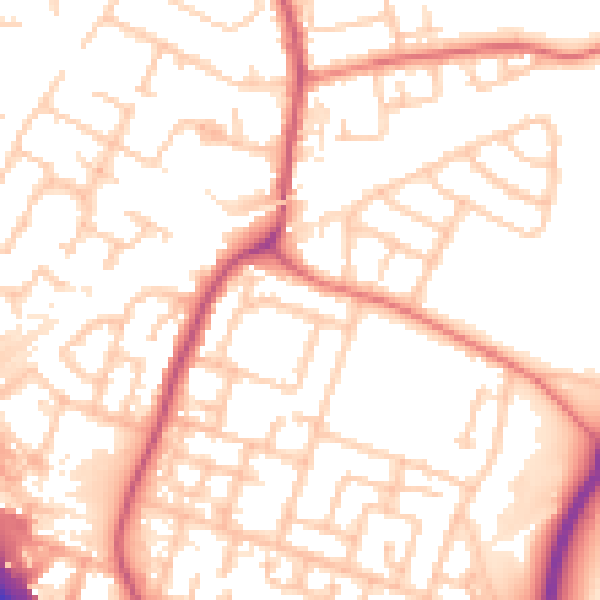 Daytime road noise heatmap for L32 0TA
