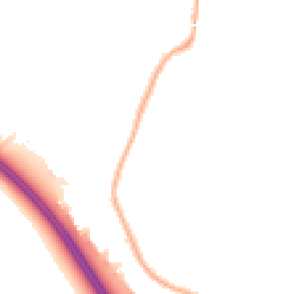 Night-time road noise heatmap for L32 0TT