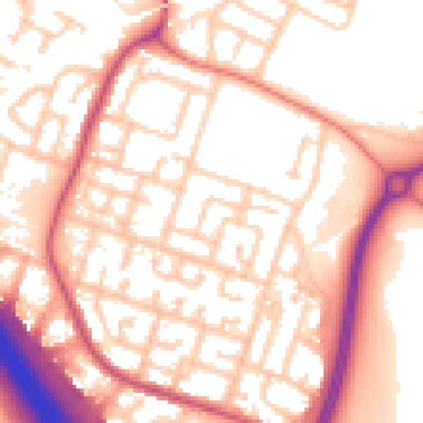 Daytime road noise heatmap for L32 0UE