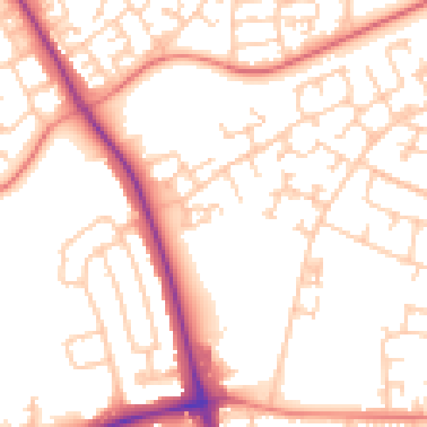Daytime road noise heatmap for L32 1AD