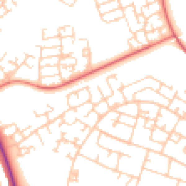 Daytime road noise heatmap for L32 1BS