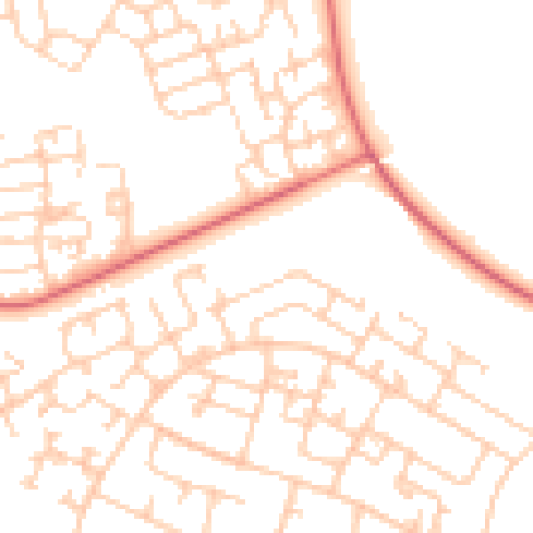 Daytime road noise heatmap for L32 1BX