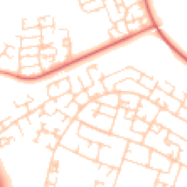Daytime road noise heatmap for L32 1BY
