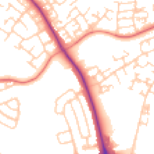 Daytime road noise heatmap for L32 1TS