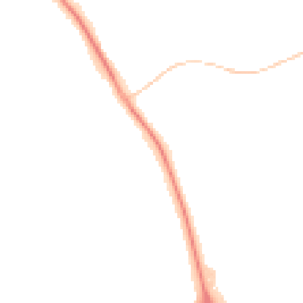 Night-time road noise heatmap for L32 1TS