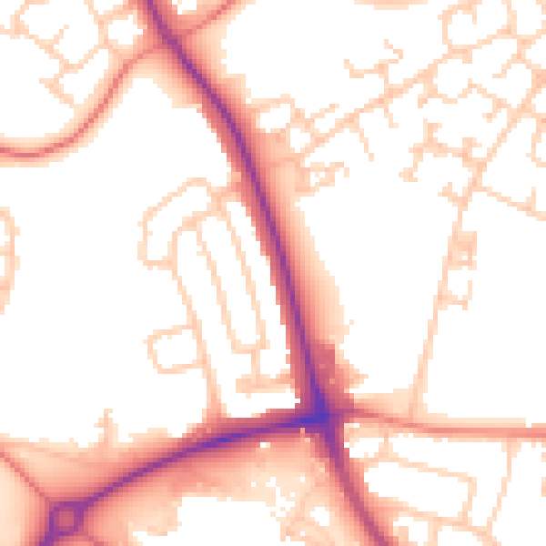 Daytime road noise heatmap for L32 1TT