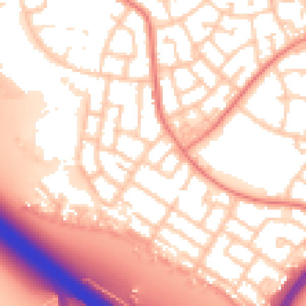 Daytime road noise heatmap for L32 3AB