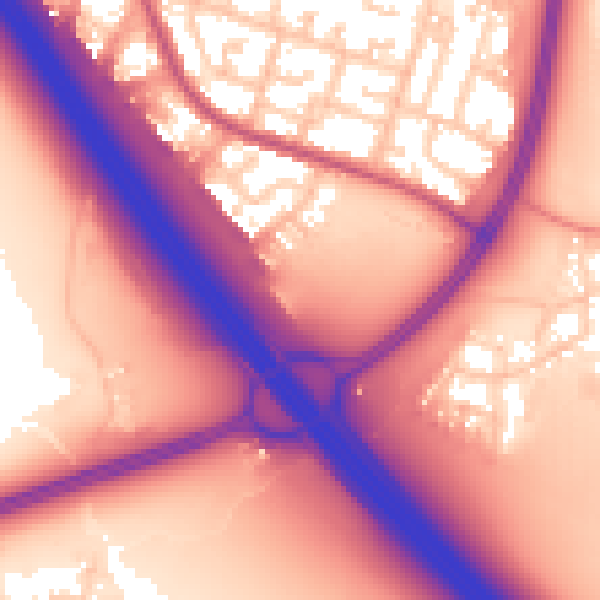 Daytime road noise heatmap for L32 4AH