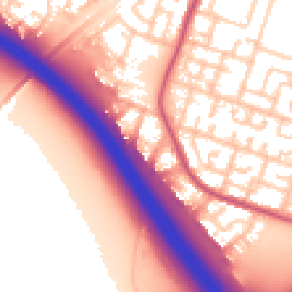Daytime road noise heatmap for L32 4SG