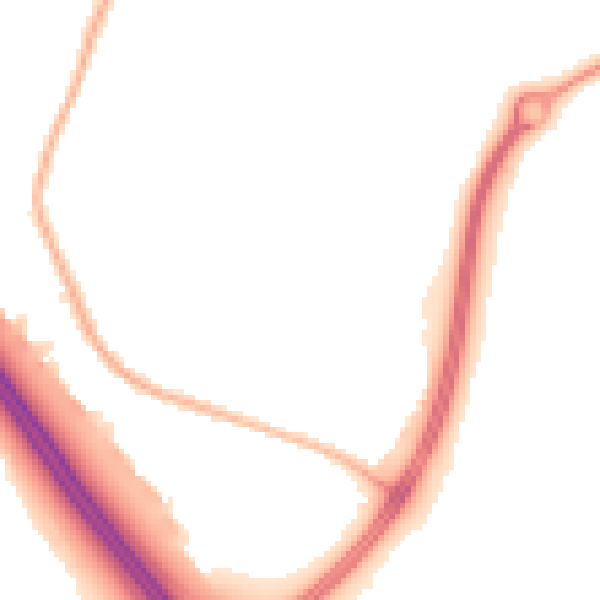 Night-time road noise heatmap for L32 4UR