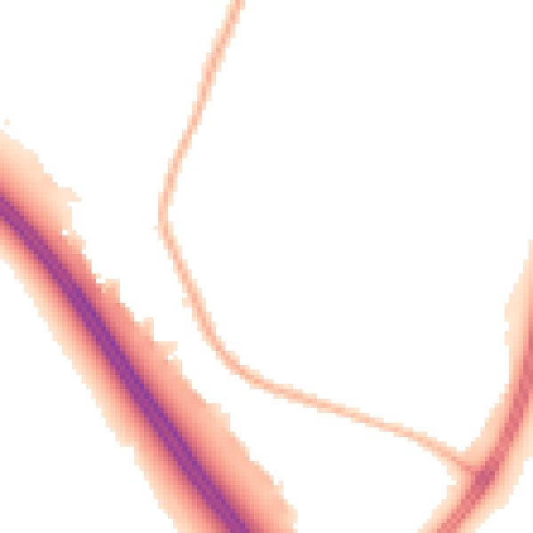 Night-time road noise heatmap for L32 4WA