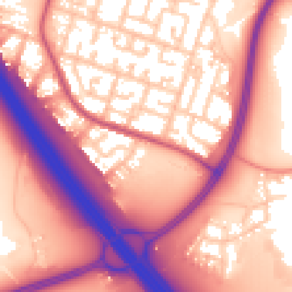 Daytime road noise heatmap for L32 4WE