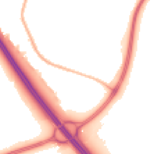 Night-time road noise heatmap for L32 4WE