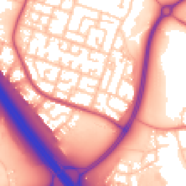 Daytime road noise heatmap for L32 5TA