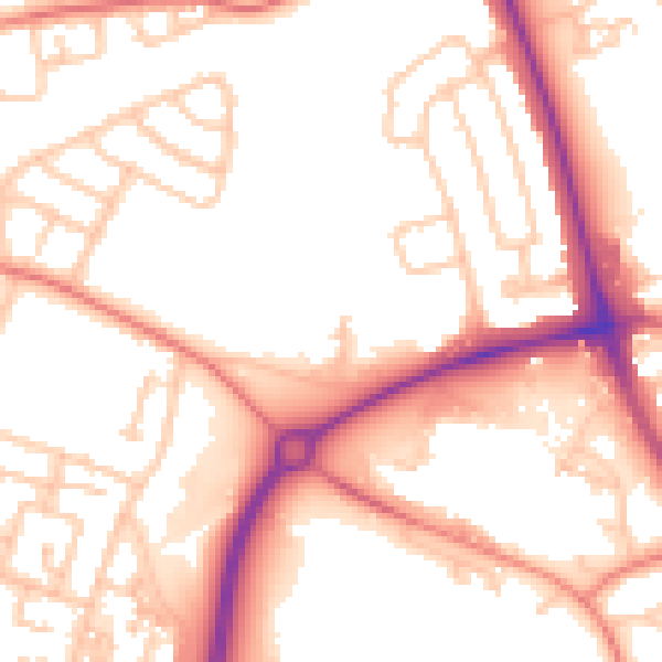 Daytime road noise heatmap for L32 5UP