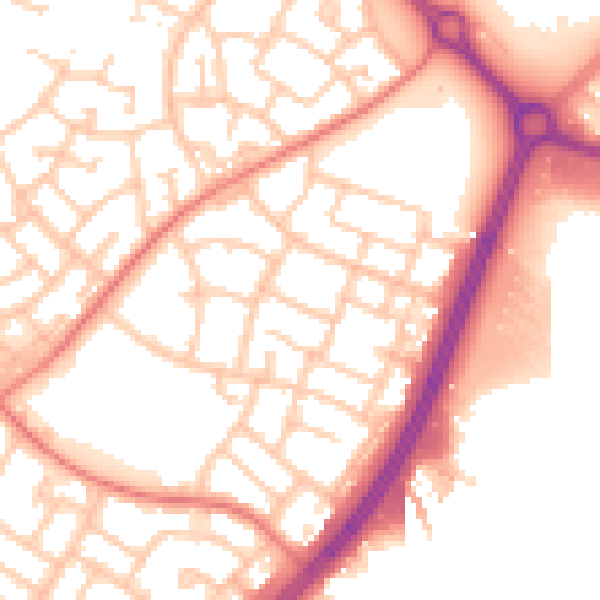 Daytime road noise heatmap for L32 6RH
