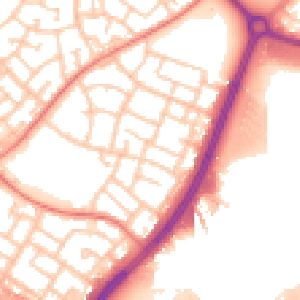 Daytime road noise heatmap for L32 6RL