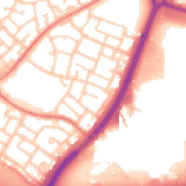 Daytime road noise heatmap for L32 7PD