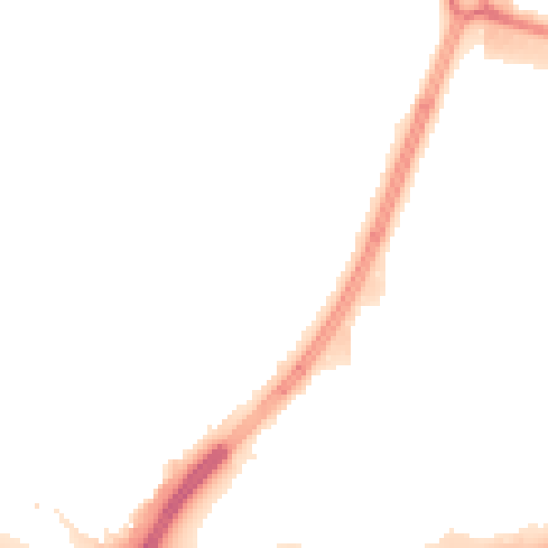 Night-time road noise heatmap for L32 7PD