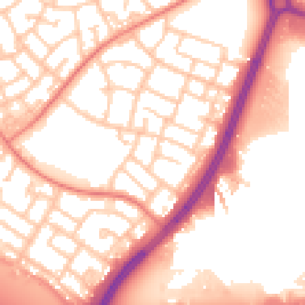 Daytime road noise heatmap for L32 7PH