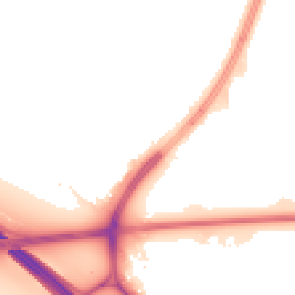 Night-time road noise heatmap for L32 7QJ