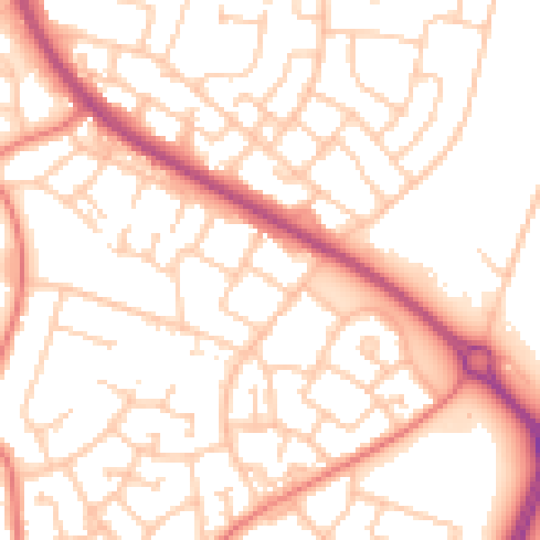 Daytime road noise heatmap for L32 8TH