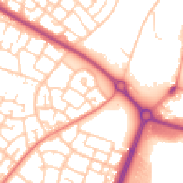 Daytime road noise heatmap for L32 8TL