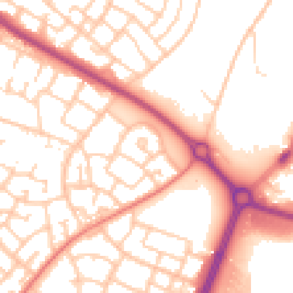 Daytime road noise heatmap for L32 8TP