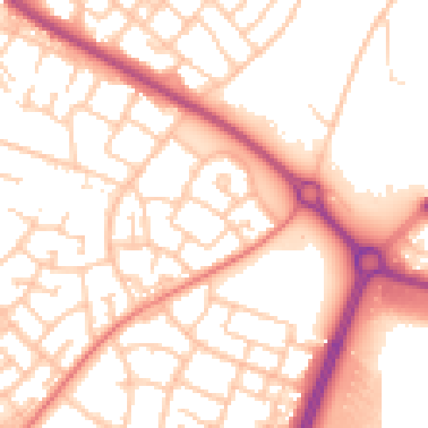 Daytime road noise heatmap for L32 8TR