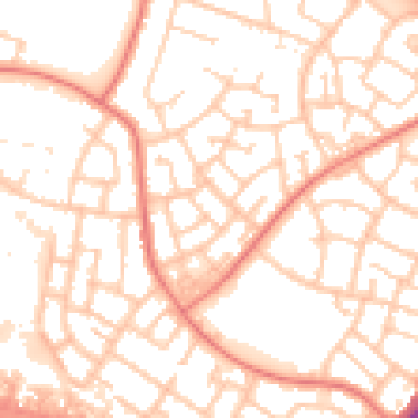 Daytime road noise heatmap for L32 9QH