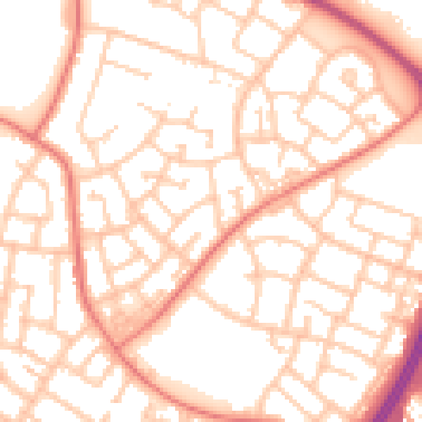 Daytime road noise heatmap for L32 9RG