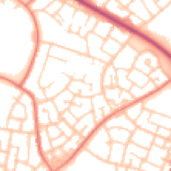 Daytime road noise heatmap for L32 9SG