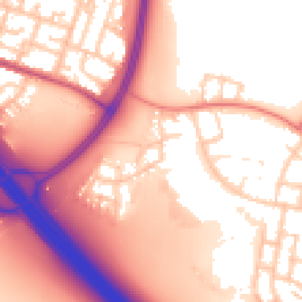 Daytime road noise heatmap for L32 9SJ