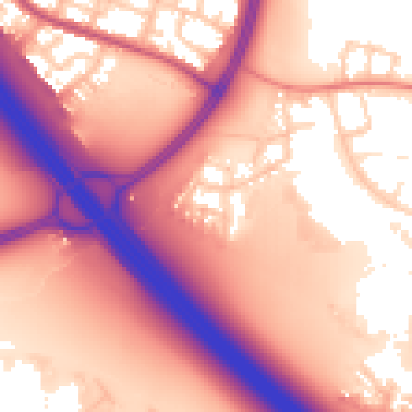 Daytime road noise heatmap for L32 9SS