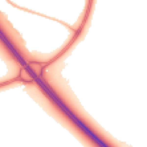 Night-time road noise heatmap for L32 9SS