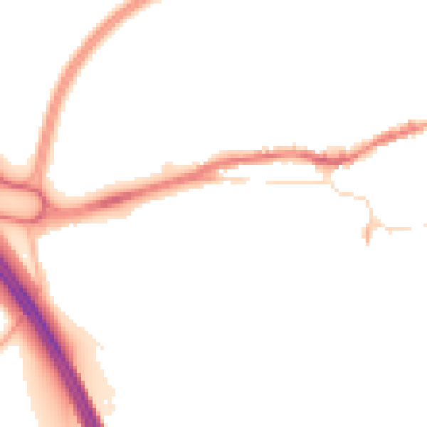 Night-time road noise heatmap for L34 1LH