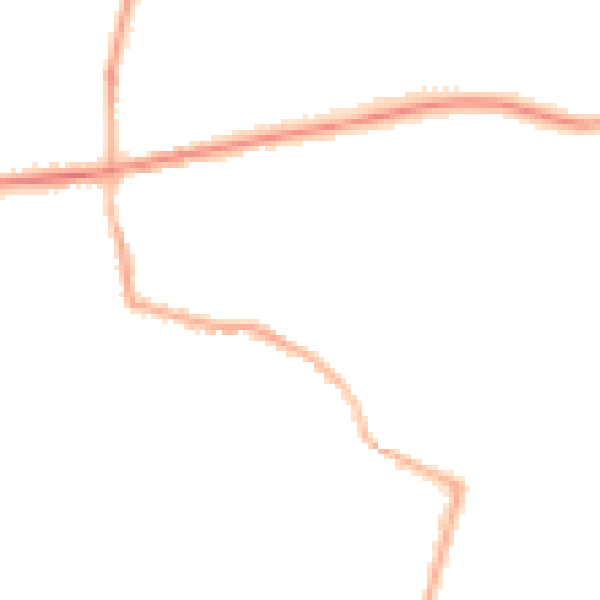Night-time road noise heatmap for L34 2RL
