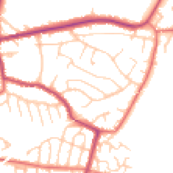 Daytime road noise heatmap for L34 2RS