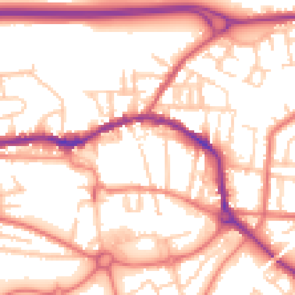 Daytime road noise heatmap for L34 5TH
