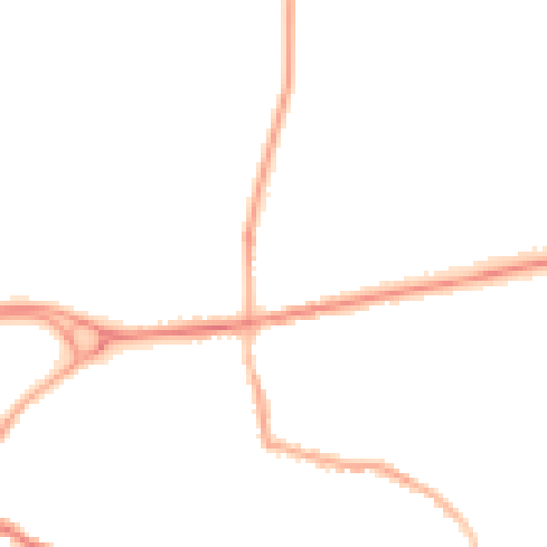 Night-time road noise heatmap for L34 6JS