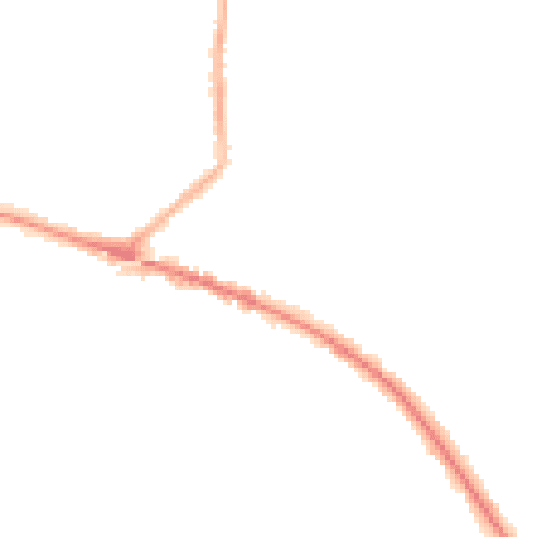 Night-time road noise heatmap for L35 0LA