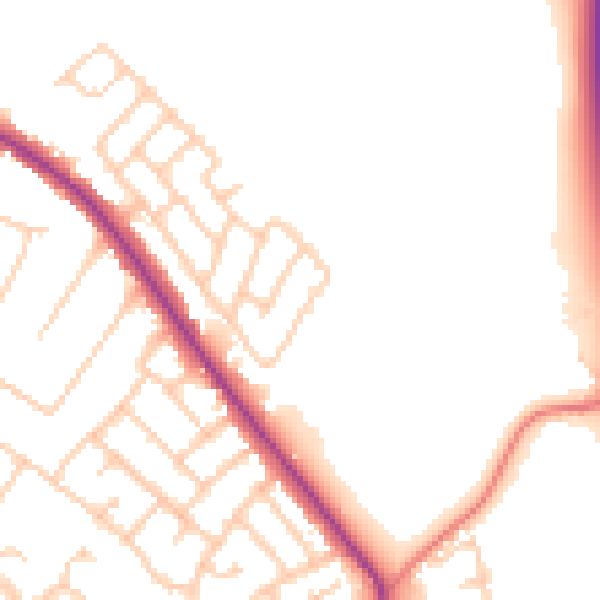 Daytime road noise heatmap for L35 4QQ