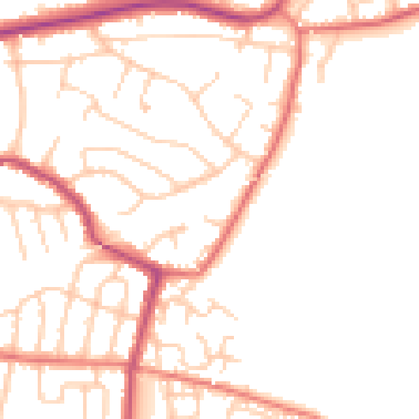 Daytime road noise heatmap for L35 7LP