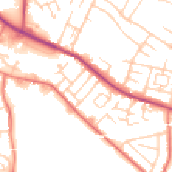 Daytime road noise heatmap for L35 9JH