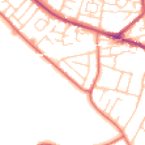 Daytime road noise heatmap for L35 9LH
