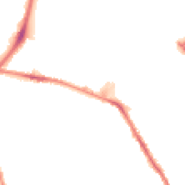 Night-time road noise heatmap for L4 0RE