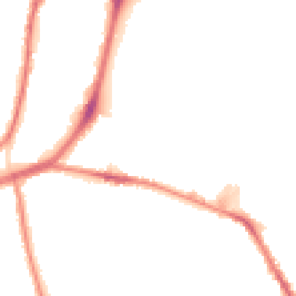 Night-time road noise heatmap for L4 0RX